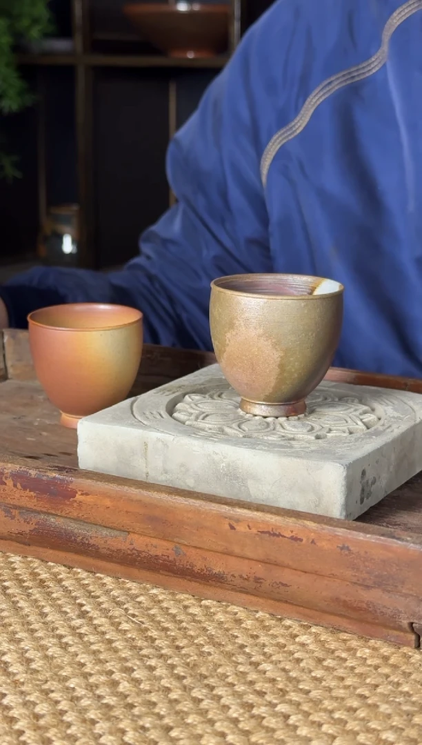平阳窑手作柴烧闻香杯