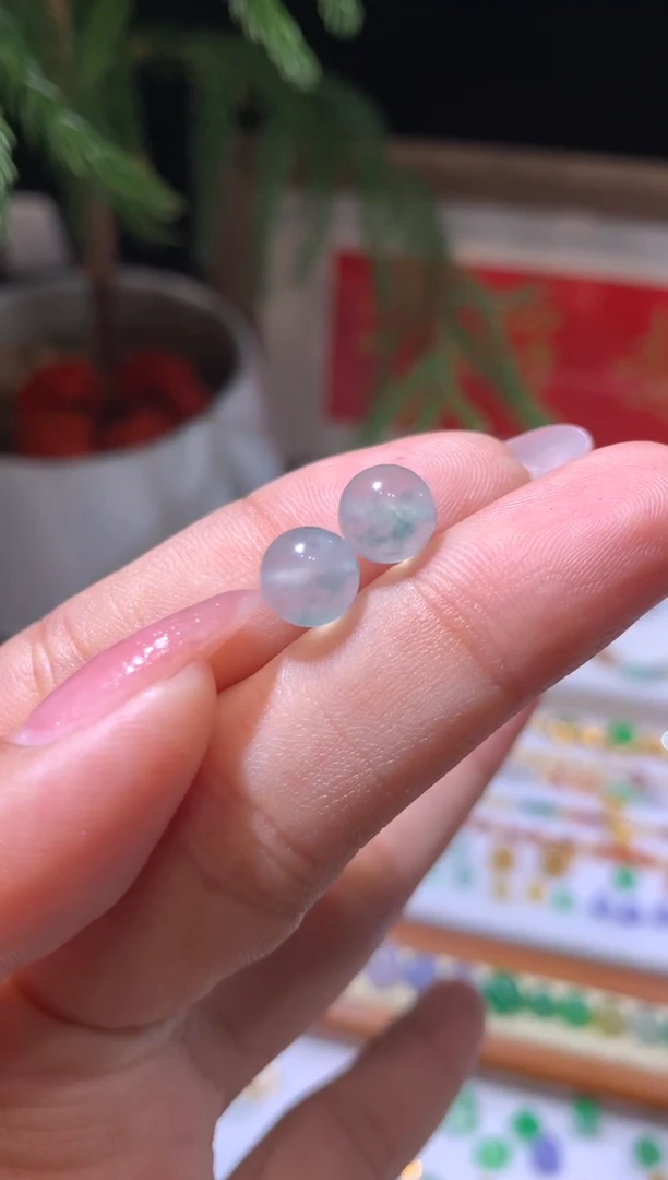 未镶嵌定制翡翠7.7珠子一颗多样性发货一件发货