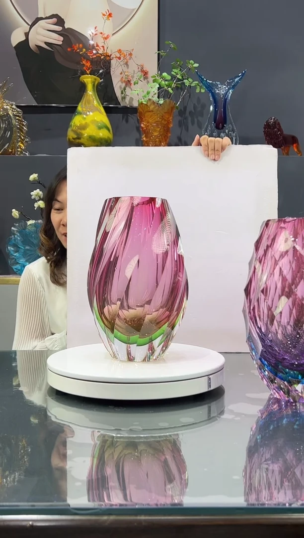 琉璃雾*～ 水晶琉璃花瓶1个