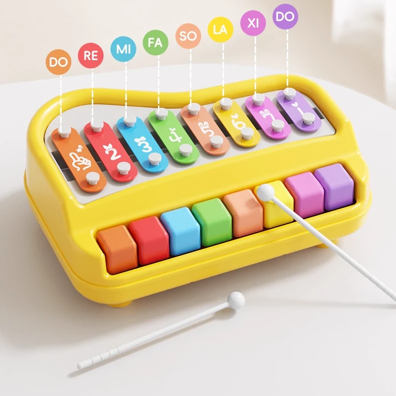 BAOLI宝丽八音蝴蝶敲琴儿童益智手敲八音敲琴大号音乐启蒙玩具