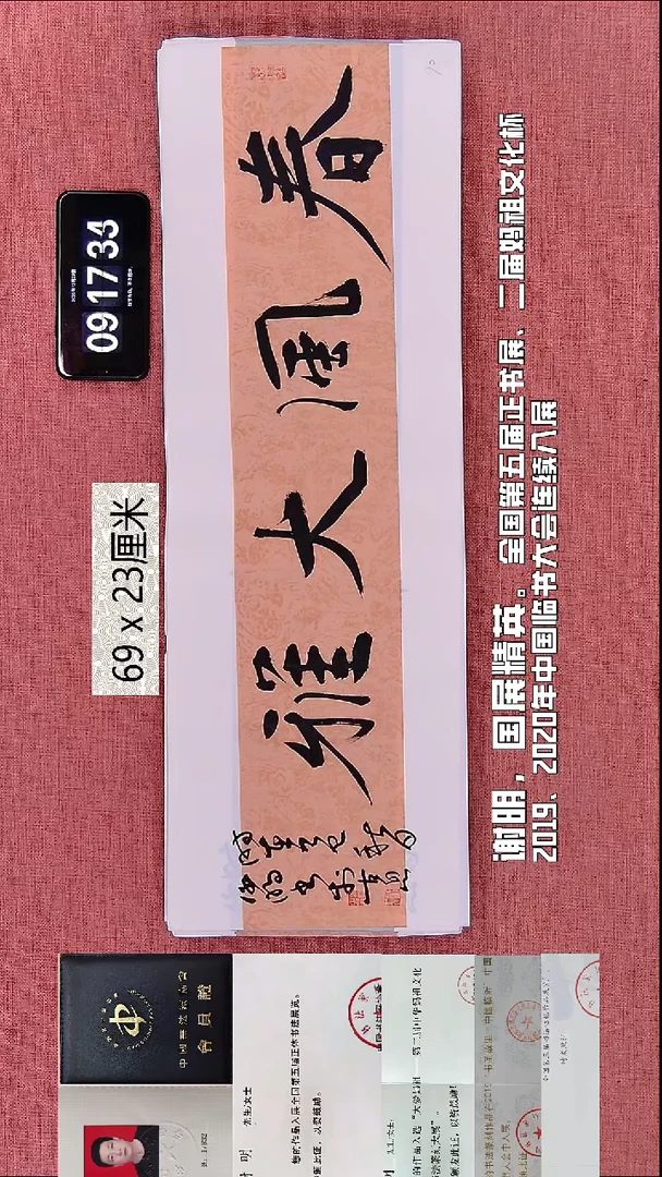 书法95    谢老师书法作品