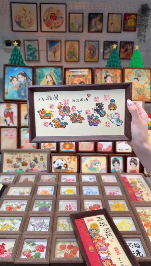 国画八骏图 手绘国画27