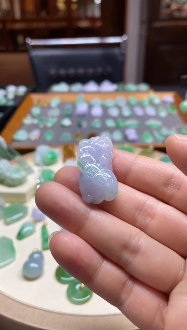 【闪购商品】翡翠颈饰未镶嵌貔貅