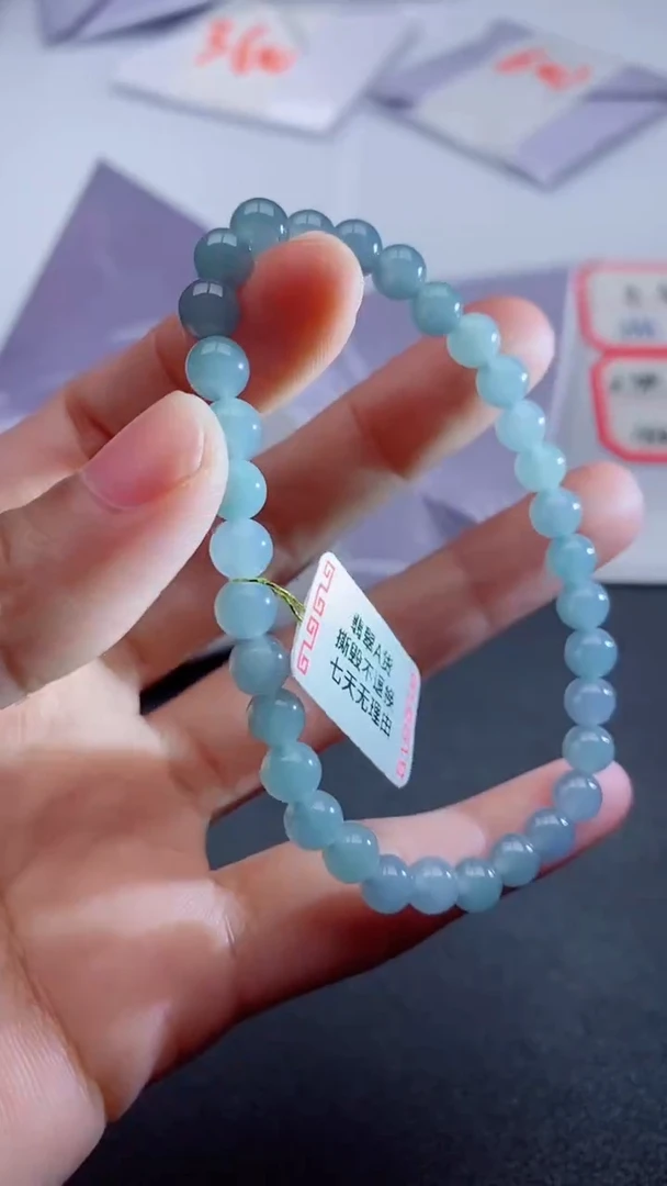 未镶嵌手串翡翠多样性发其一