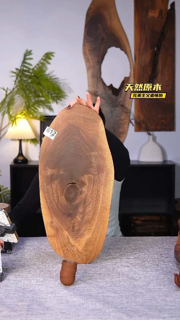 木北美黑胡桃原木.干裂疤结不属于商品质量问题完美主义者慎拍