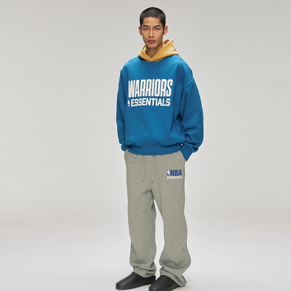 ESSENTIALS FEAR OF GOD 2025 Fall NBA WARRIORS联名运动连帽