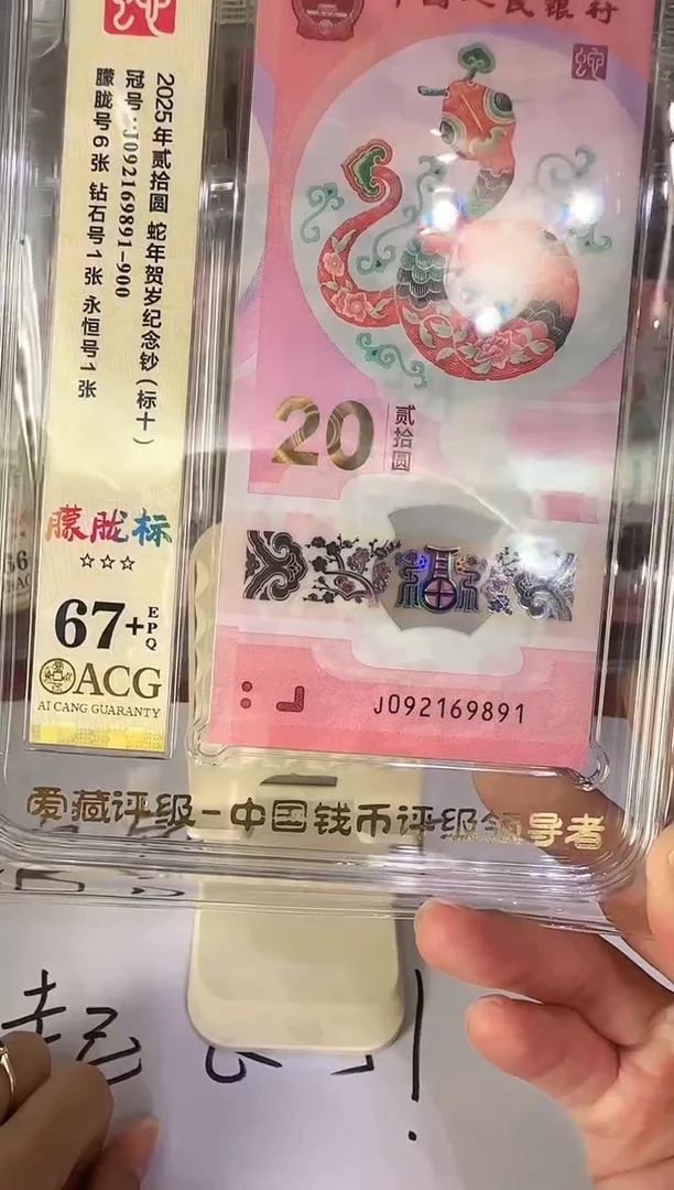 塑料2025蛇钞  爱藏标十  啊啊啊啊