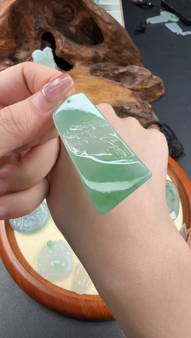 吊坠(不含链)未镶嵌翡翠翡翠饰品-227