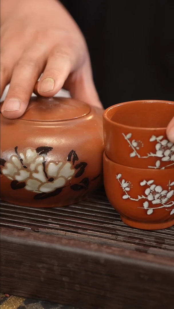 茶壶紫砂一壶俩杯   老壶