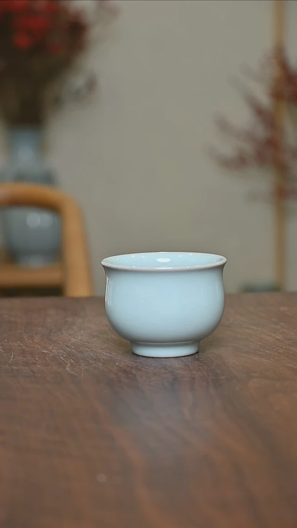 【闪购商品】其他手拉淑女杯 天青釉 朱法喜款