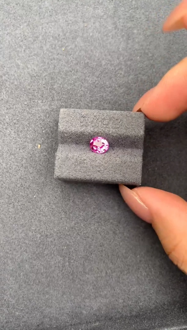 裸石彩色蓝宝石1ct 粉蓝宝 定制 FH
