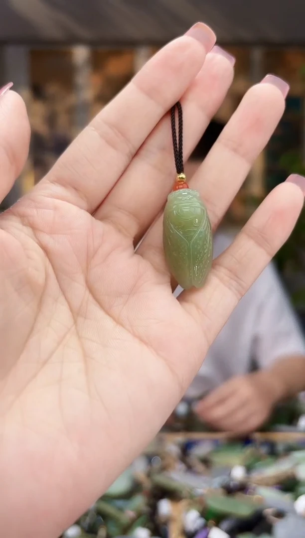 和田玉未镶嵌挂件拍一发一