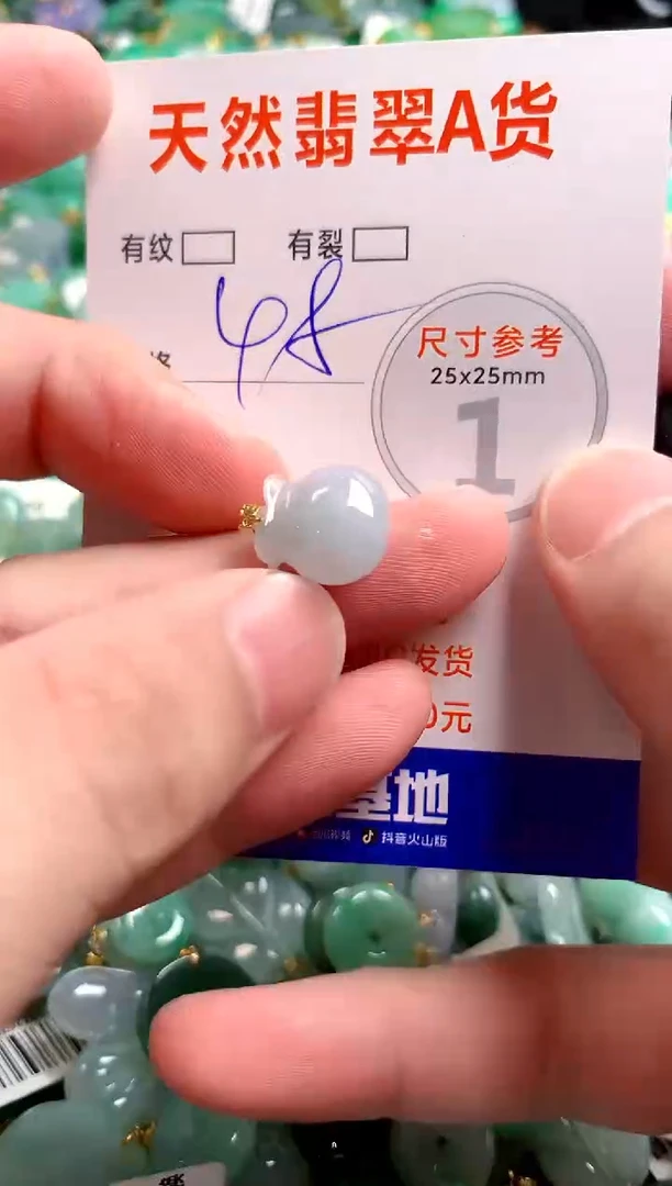 翡翠18K金镶嵌颈饰24001762