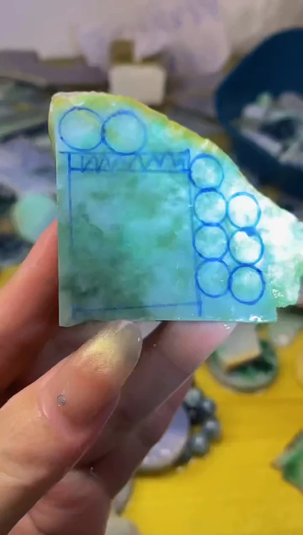 散珠翡翠天然缅甸翡翠A货742