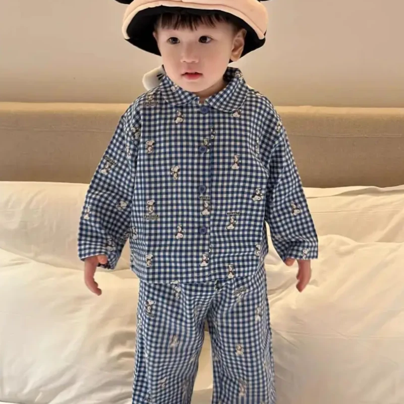 儿童秋季家居服套装男童秋装韩版印花长袖睡衣睡裤两件套童装Z056