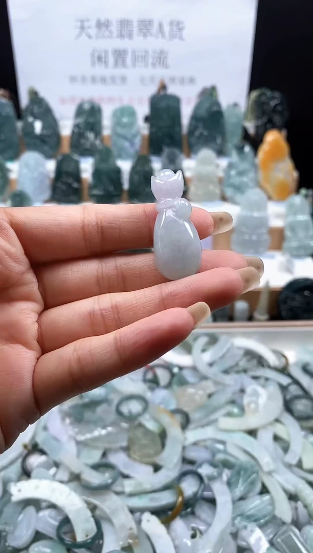 翡翠未镶嵌颈饰福袋86