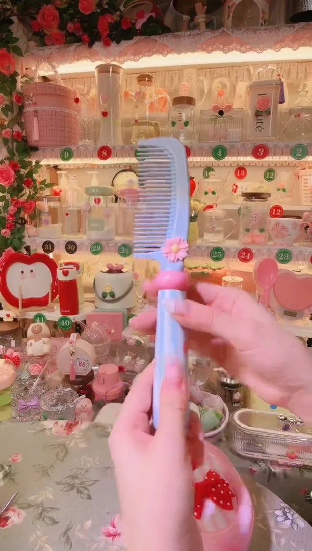 摆件品质好发货快放心拍！排梳蓝色