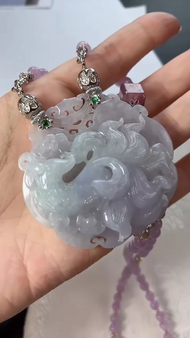 颈饰未镶嵌翡翠国风