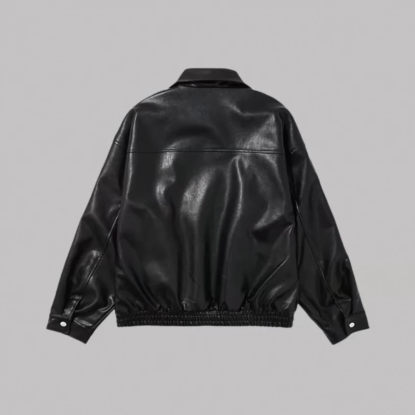 【影姐宠粉】正品气质黑色皮衣加棉秋冬款经典气质115