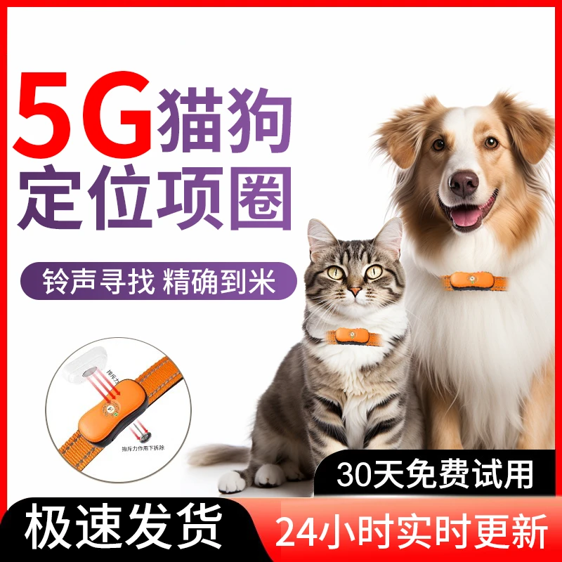 宠物微型猫咪狗狗猎犬gps定位防丢追踪定位项圈电子身份牌定位器