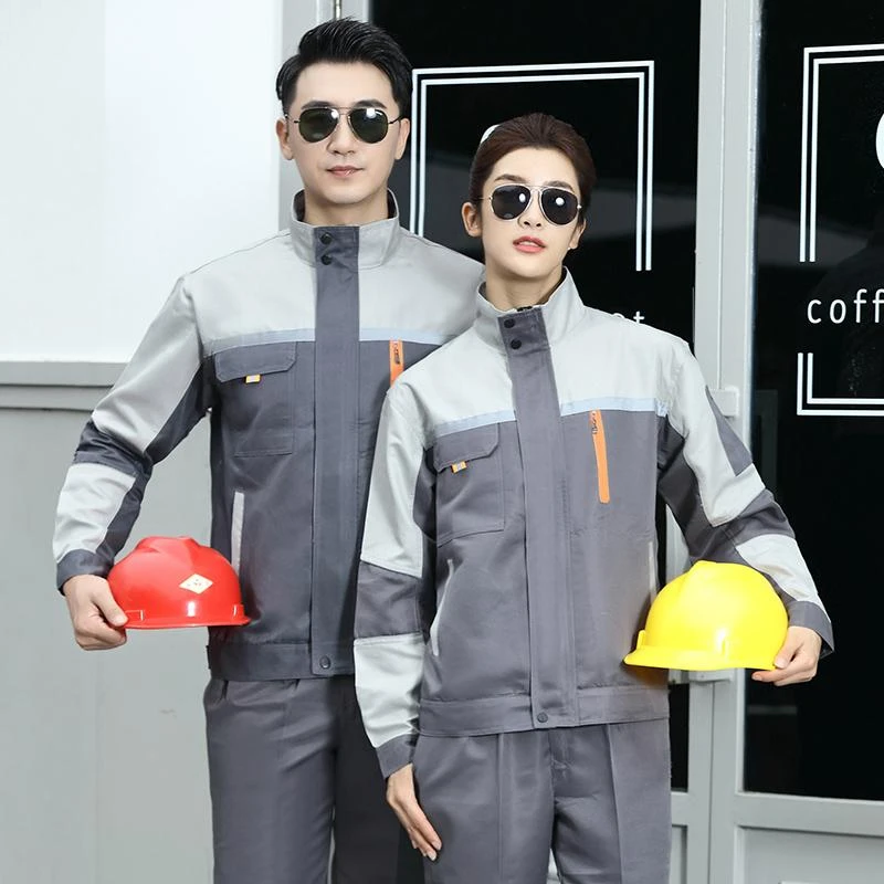 春夏秋季长袖工装耐磨春秋厂服透气电工汽修服工服耐脏秋冬季环卫