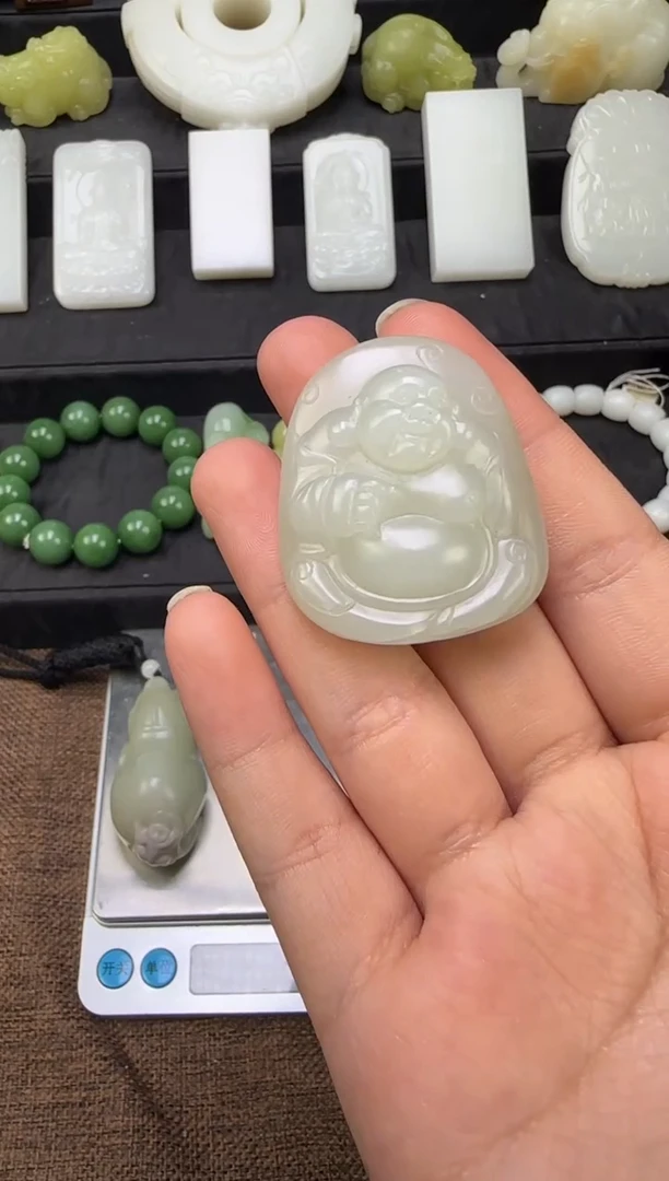 吊坠(不含链)未镶嵌和田玉北*吊坠