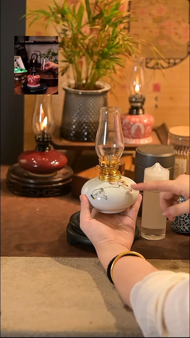 景德镇陶瓷香薰灯摆件