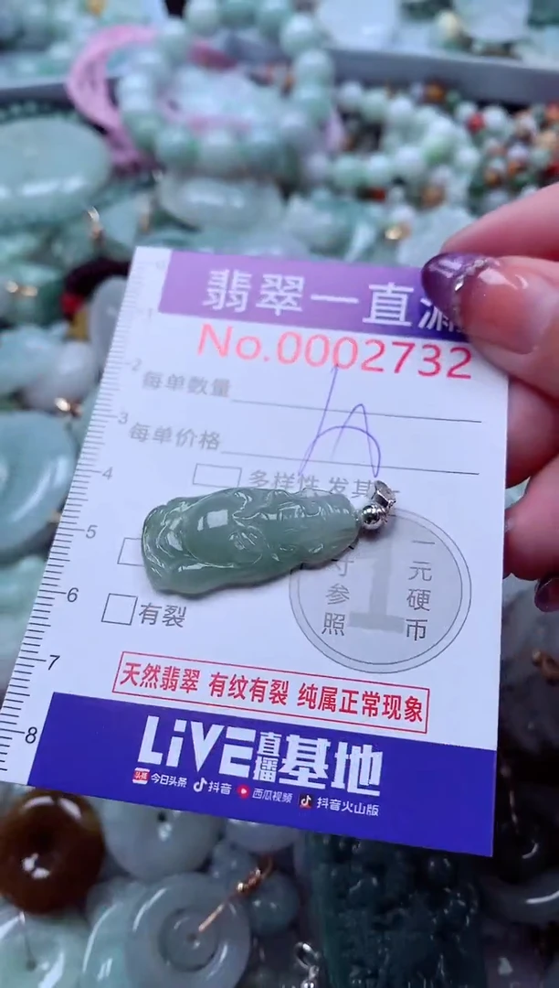 翡翠未镶嵌吊坠(不含链)2732
