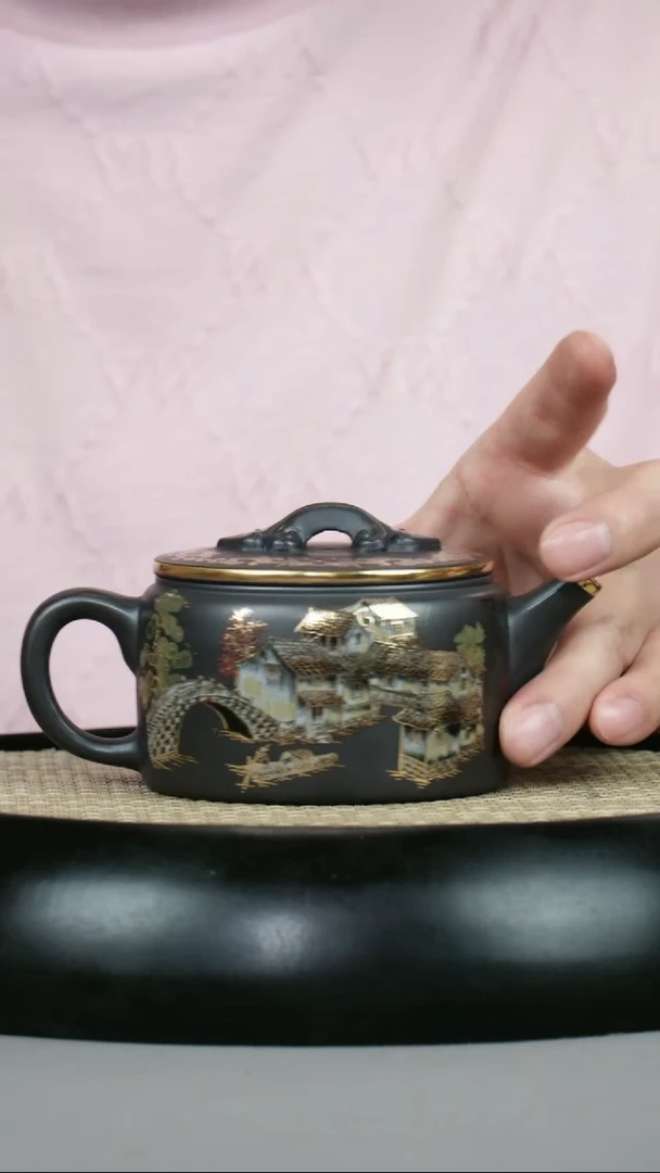 石黄 忆江南珐琅彩 汉瓦