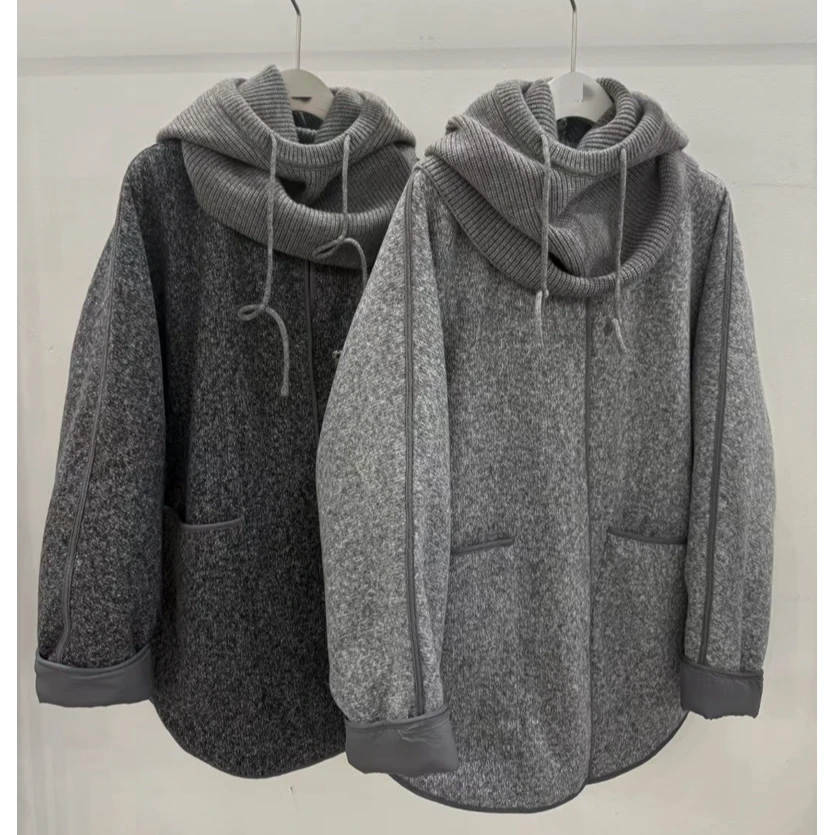 2025新款欧货显瘦围脖羽绒外套加厚时尚中长款