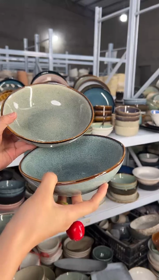 陶瓷外贸尾货瑕疵满20包邮X2 孤品菜碗