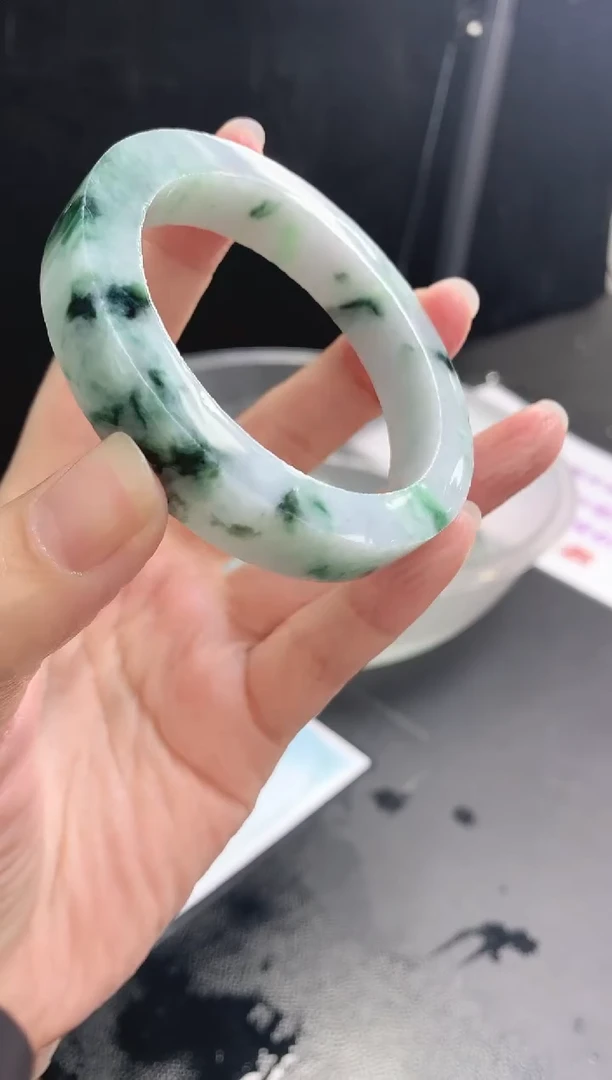 【闪购商品】定制翡翠手镯未镶嵌38 56-59正