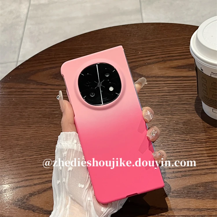 适用oppofindn5手机壳oppo折叠屏findn5高级时尚渐变超薄保护壳女