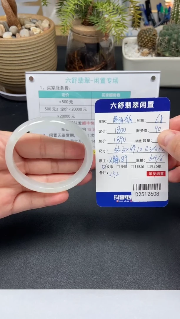 翡翠手镯未镶嵌D2512608