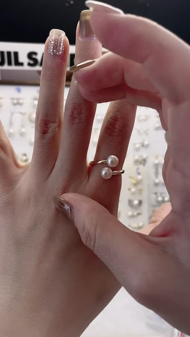 合金耳饰淡水珍珠77