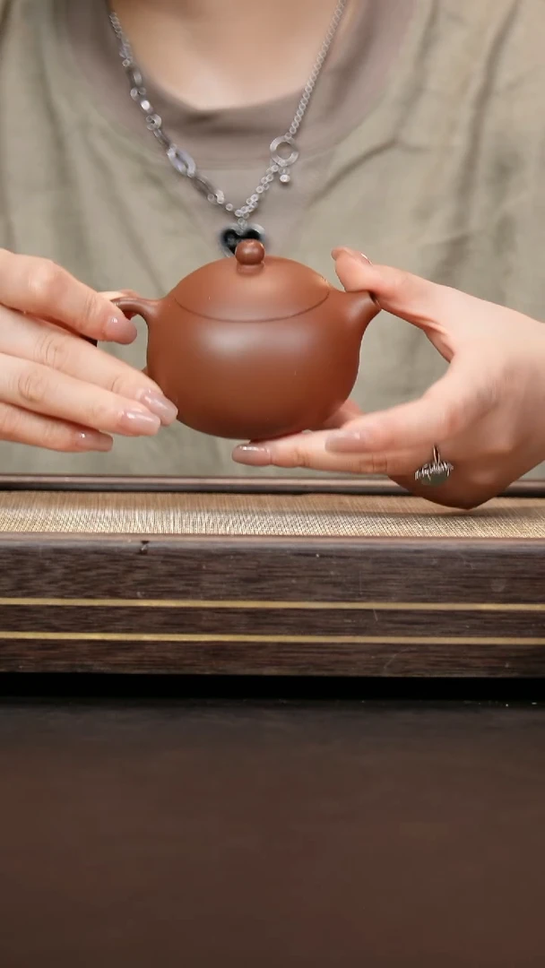 茶壶紫砂微瑕  老紫泥   西施壶
