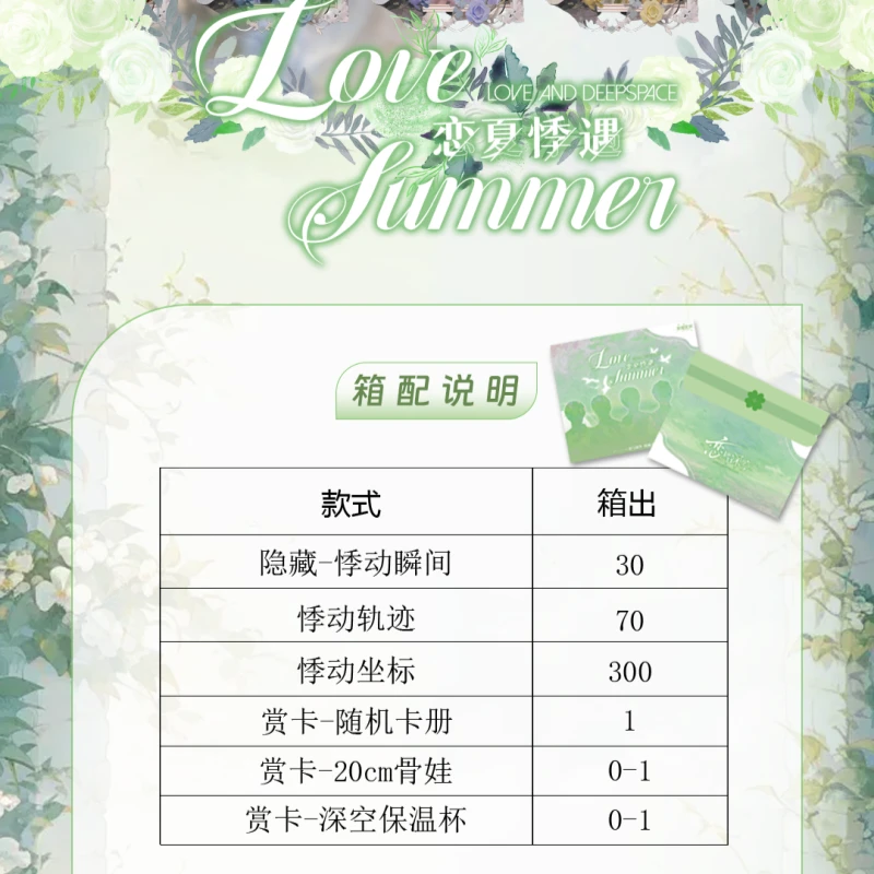 【言言家】繁星文创三弹 恋与深空-恋夏悸遇 主题收藏卡盲盒【拆盒】