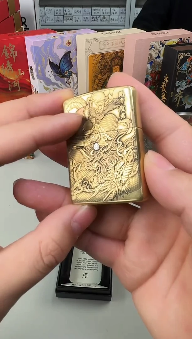 铜黄铜盔甲浮雕镶嵌紫铜白铜-关公踏龙