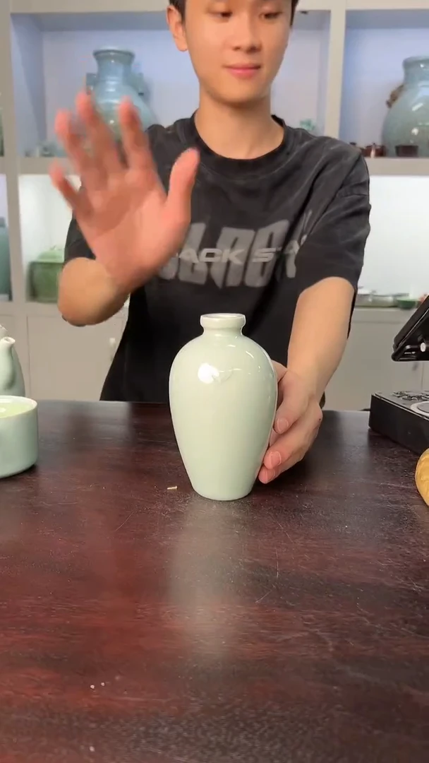 龙泉云间青瓷小米茶器