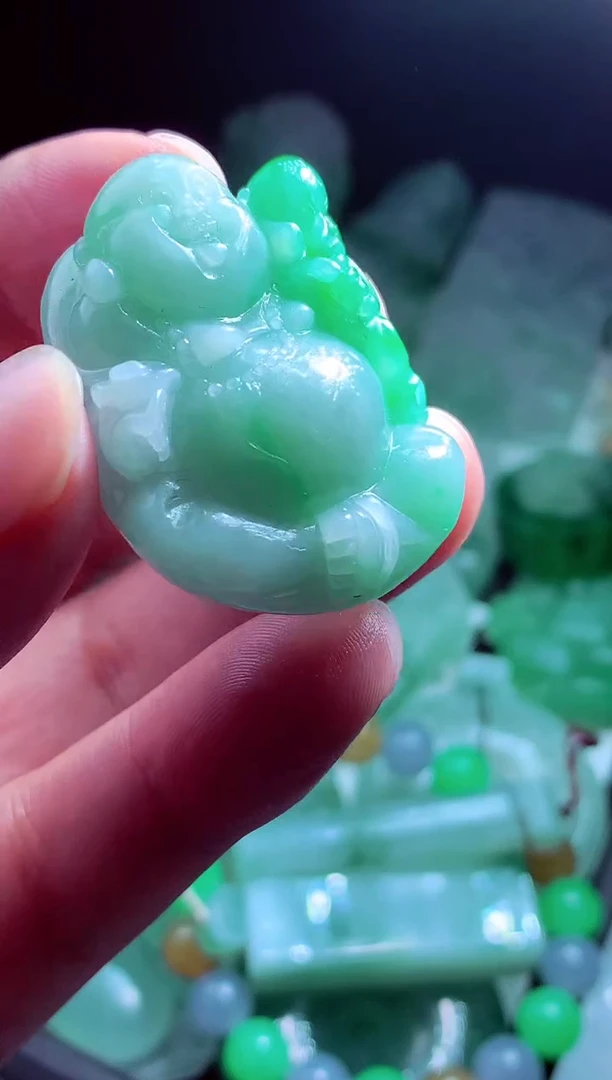 未镶嵌定制翡翠清**?翡翠毛货定制