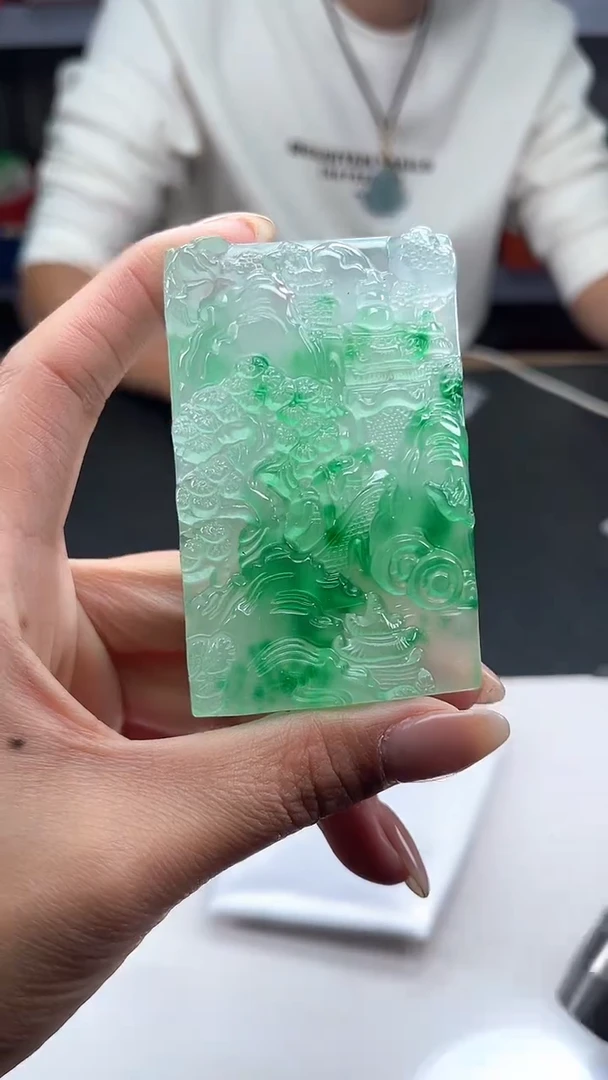 吊坠(赠链)未镶嵌石英质玉山水
