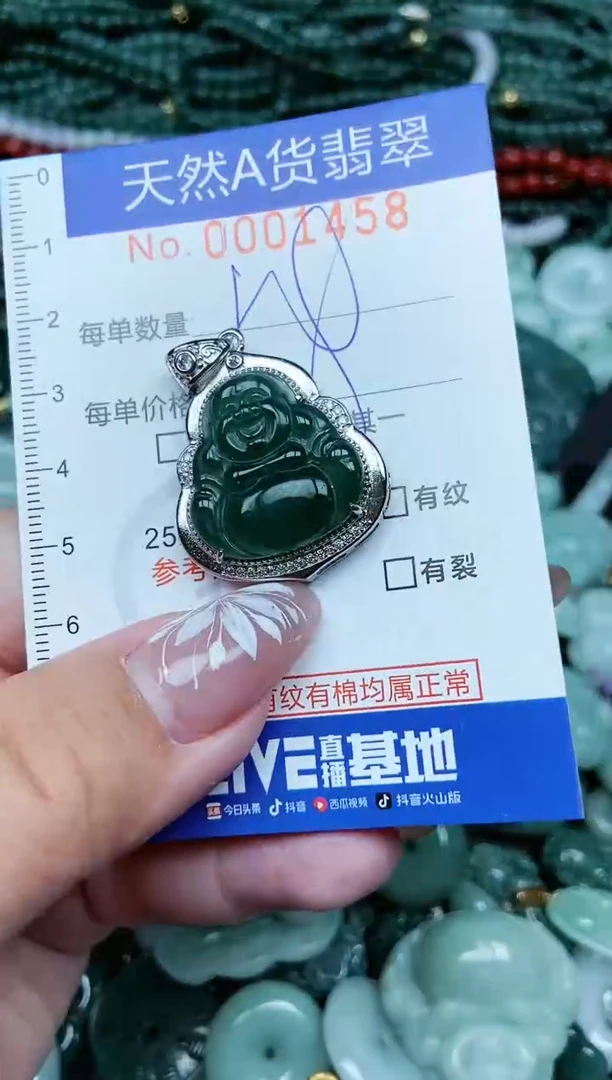 颈饰未镶嵌翡翠天然A货 支持复检