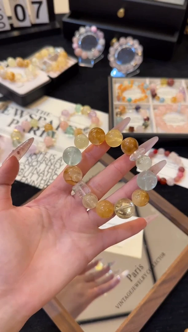 合金手链水晶芒果普吉岛x2810