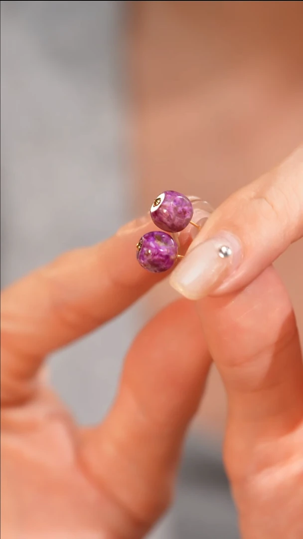 【闪购商品】苏纪石（舒俱来）耳钉未镶嵌AZB3486