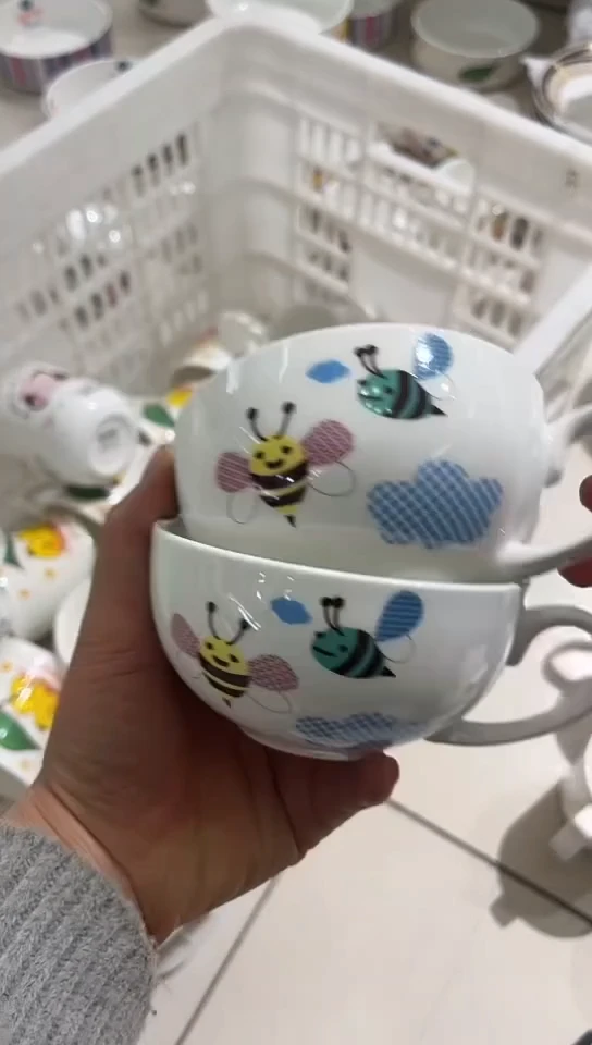 骨瓷隆达骨瓷杯子2个