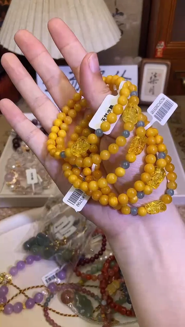 未镶嵌蜜蜡手链153手串