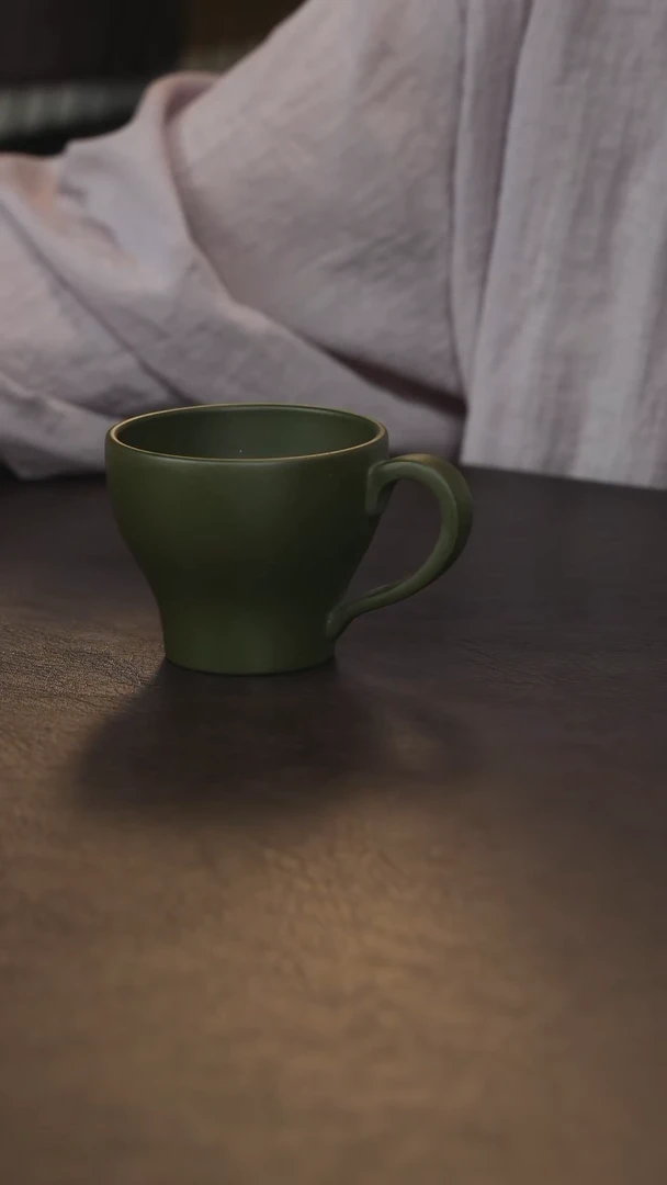 紫砂茶叶罐直播福利墨绿泥主人杯约100CC