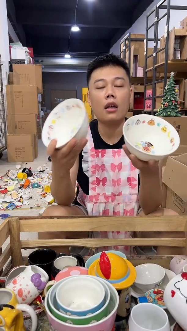 瓷片面包超人大碗2件套
