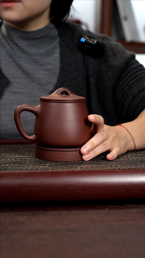 茶杯紫砂尾单底槽清石瓢五件套