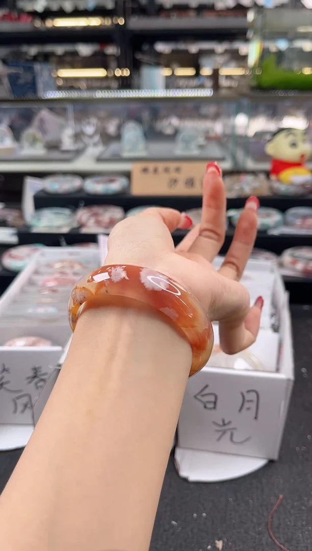 未镶嵌手镯石英质玉瑾圈口（赠品镯心）